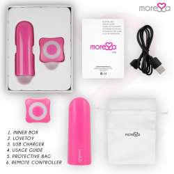 MORESSA NIX POTENTE VIBRADOR MULTI JUEGOS CONTROL REMOTO ROSA