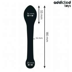 ADDICTED TOYS ESTIMULADOR ANAL DOBLE SILICONA 18 CM