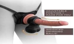 KING COCK TESTICULOS BALANCEANTES CON PESO SILICONA