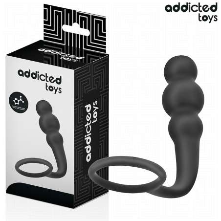 ADDICTED TOYS PLUG ANAL CON ANILLO SILICONA MODELO 1