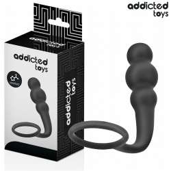ADDICTED TOYS PLUG ANAL CON ANILLO SILICONA MODELO 1