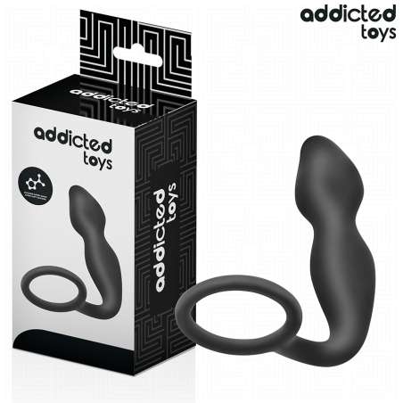 ADDICTED TOYS PLUG ANAL CON ANILLO SILICONA MODELO 2