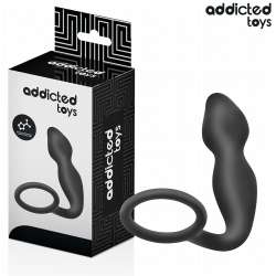 ADDICTED TOYS PLUG ANAL CON ANILLO SILICONA MODELO 2