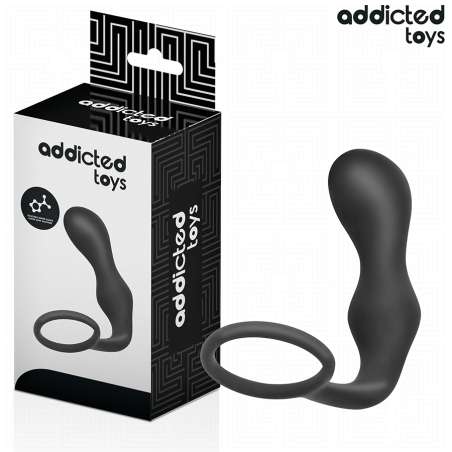 ADDICTED TOYS PLUG ANAL CON ANILLO SILICONA MODELO 3