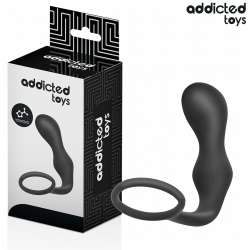 ADDICTED TOYS PLUG ANAL CON ANILLO SILICONA MODELO 3
