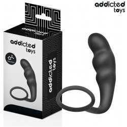 ADDICTED TOYS PLUG ANAL CON ANILLO SILICONA MODELO 4