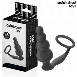 ADDICTED TOYS PLUG ANAL CON ANILLO SILICONA MODELO 5