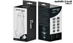 ADDICTED TOYS FUNDAS PARA EL PENE TRANSPARENTE TALLA M 27 CM