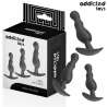 ADDICTED TOYS SET DE 3 PLUG ANAL SILICONA MODELO 1