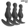 ADDICTED TOYS SET DE 3 PLUG ANAL SILICONA MODELO 1