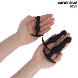 ADDICTED TOYS SET DE 3 PLUG ANAL SILICONA MODELO 1