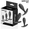 ADDICTED TOYS SET DE 3 PLUG ANAL SILICONA MODELO 2