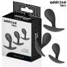 ADDICTED TOYS SET DE 3 PLUG ANAL SILICONA MODELO 3