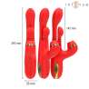 INTENSE KATY ESTIMULADOR CLaTORIS MULTIFUNCIaN 4 CABEZALES INTERCAMBIABLES ROJO