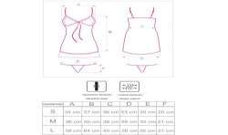 LIVCO CORSETTI FASHION LUISE 1710 BABYDOLL TANGA NEGRO S