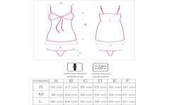 LIVCO CORSETTI FASHION HYEONA 1710 BABYDOLL TANGA ROSA S