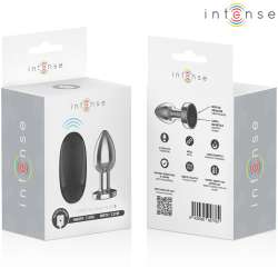 INTENSE PLUG ANAL 10 VIBRACIONES METAL CON CONTROL REMOTO S
