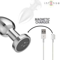 INTENSE PLUG ANAL 10 VIBRACIONES METAL CON CONTROL REMOTO M