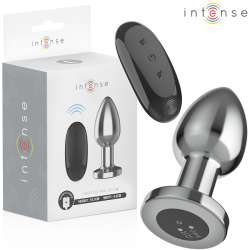 INTENSE PLUG ANAL 10 VIBRACIONES METAL CON CONTROL REMOTO L