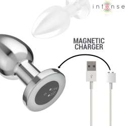 INTENSE PLUG ANAL 10 VIBRACIONES METAL CON CONTROL REMOTO L