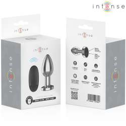 INTENSE PLUG ANAL 10 VIBRACIONES METAL CON CONTROL REMOTO L