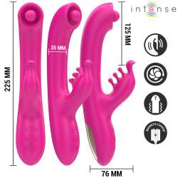 INTENSE CHRISTINA VIBRADOR MULTIFUNCIaN RABBIT 225 CM ROSA