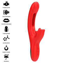 INTENSE JESSICA VIBRADOR MULTIFUNCIaN ESTIMULACIaN CLaTORIS 248 CM ROJO