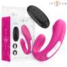 INTENSE JANET ESTIMULADOR Y VIBRADOR DUAL EN FORMA DE U CON CONTROL REMOTO ROSA