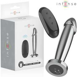 INTENSE PLUG ANAL 10 VIBRACIONES METAL EN FORMA DE DILDO CON CONTROL REMOTO M