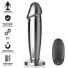INTENSE PLUG ANAL 10 VIBRACIONES METAL EN FORMA DE DILDO CON CONTROL REMOTO M