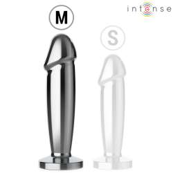 INTENSE PLUG ANAL 10 VIBRACIONES METAL EN FORMA DE DILDO CON CONTROL REMOTO M