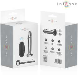INTENSE PLUG ANAL 10 VIBRACIONES METAL EN FORMA DE DILDO CON CONTROL REMOTO M