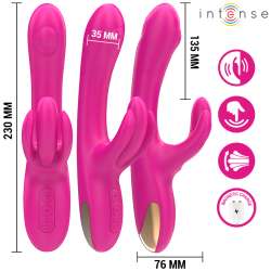 INTENSE BRITNEY VIBRADOR MULTIFUNCIaN RABBIT 23 CM ROSA