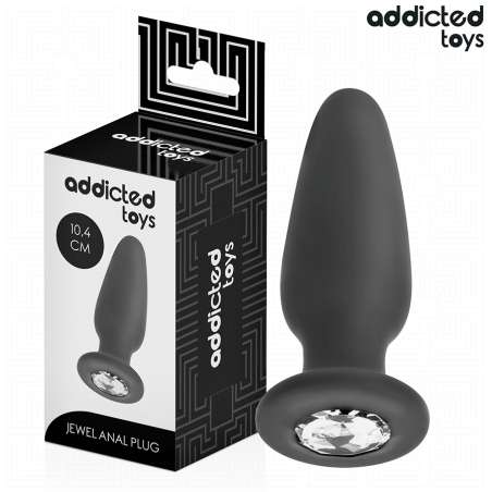 ADDICTED TOYS PLUG ANAL CON JOYA SILICONA TALLA M 104 CM