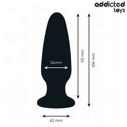 ADDICTED TOYS PLUG ANAL CON JOYA SILICONA TALLA M 104 CM