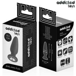 ADDICTED TOYS PLUG ANAL CON JOYA SILICONA TALLA M 104 CM