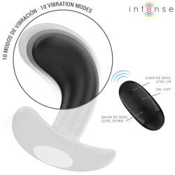 INTENSE CHANDLER PLUG ANAL 10 VIBRACIONES NEGRO CONTROL REMOTO