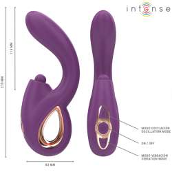 INTENSE LALI VIBRADOR PUNTO G MULTIFUNCIaN ESTIMULACIaN EMPUJE VIBRACIaN MORADO