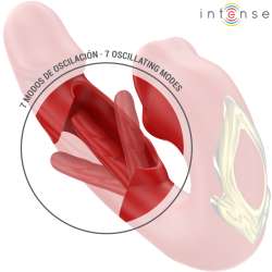 INTENSE NATHY VIBRADOR DOBLE CON BOCA ESTIMULADORA MULTIFUNCIaN ROJO