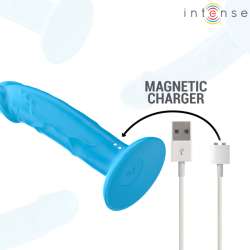 INTENSE PHOEBE VIBRADOR REALaSTICO 10 VIBRACIONES AZUL CONTROL REMOTO
