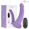 INTENSE EDDIE VIBRADOR 175 CM 10 VIBRACIONES MORADO CONTROL REMOTO