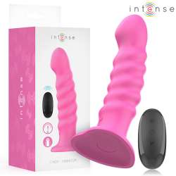 INTENSE CINDY VIBRADOR TALLA L DISEaO EN ESPIRAL 10 VIBRACIONES ROSA CONTROL REMOTO