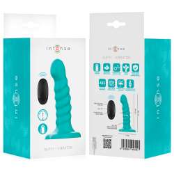 INTENSE BUFFY VIBRADOR TALLA S DISEaO EN ESPIRAL 10 VIBRACIONES AZUL CONTROL REMOTO