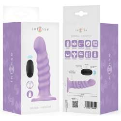 INTENSE BRENDA VIBRADOR TALLA M DISEaO EN ESPIRAL 10 VIBRACIONES MORADO CONTROL REMOTO