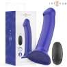 INTENSE VICTORIA VIBRADOR CON VENTOSA 10 VIBRACIONES AZUL OSCURO CONTROL REMOTO