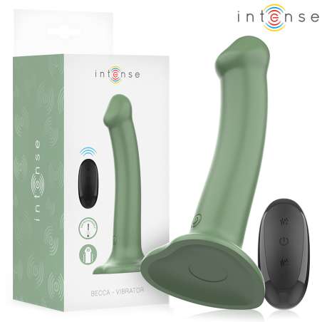 INTENSE BECCA VIBRADOR CON VENTOSA 10 VIBRACIONES VERDE CONTROL REMOTO