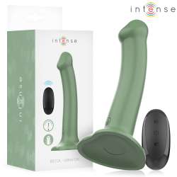 INTENSE BECCA VIBRADOR CON VENTOSA 10 VIBRACIONES VERDE CONTROL REMOTO