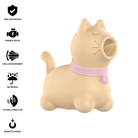 INTENSE ESTIMULADOR PUPPY LENGUA ROTADORA 360aº PARA CLaTORIS AMARILLO