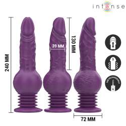 INTENSE TATUM VIBRADOR MULTIFUNCIaN CON VIBRACIaN UP AND DOWN 24 CM MORADO