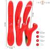 INTENSE ROSALIA VIBRADOR MULTIFUNCIaN 3 EN 1 ROJO
